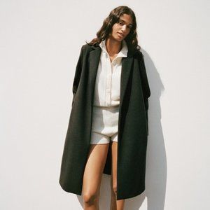 Zara Coat with Lapel Collar